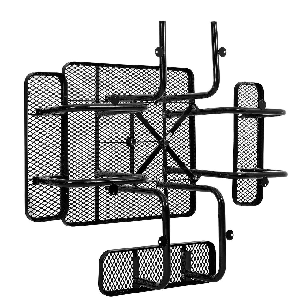 46" Wheelchair Accessible Square Picnic Table Surface Mount Black