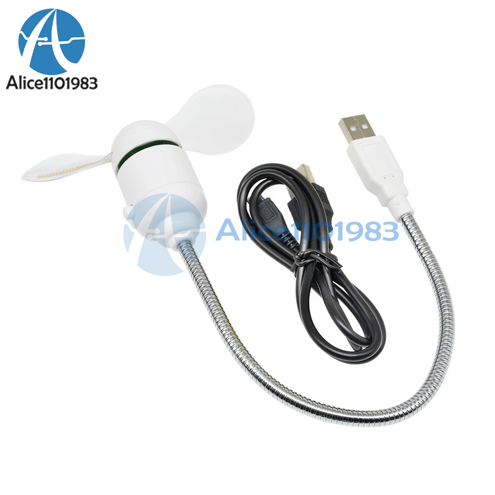 LED Fan Mini USB Powered Cooling Flashing Real Time Display Function