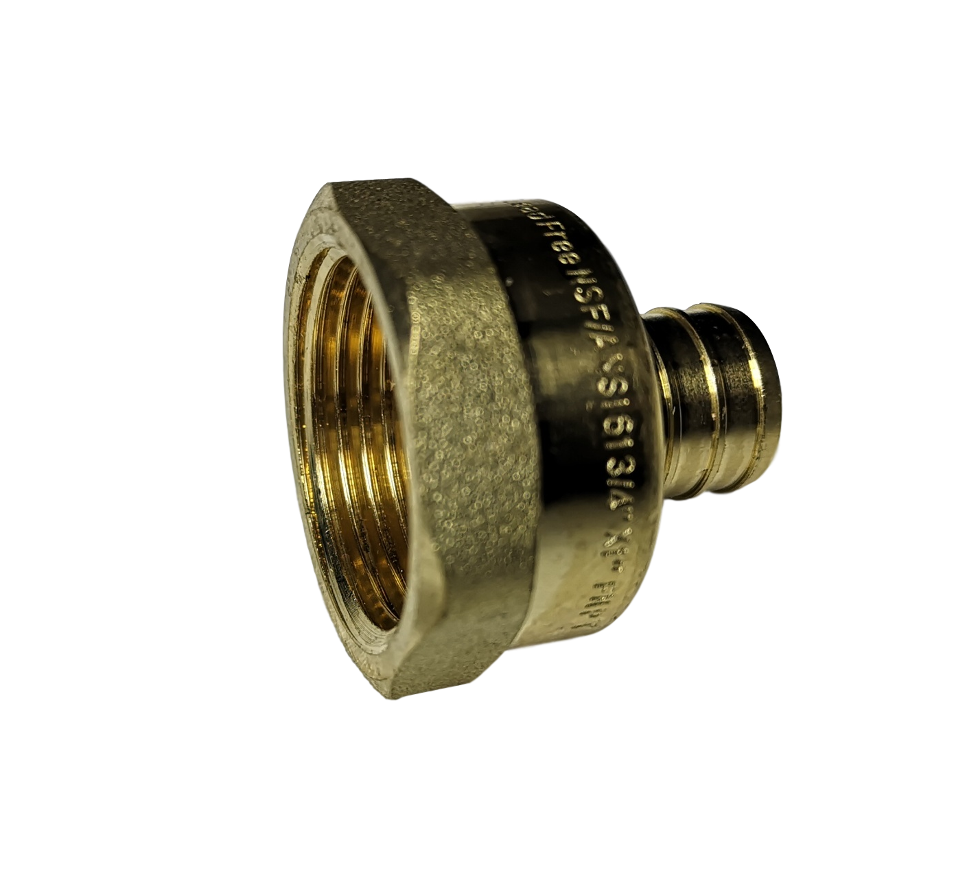 25) 3/4" PEX X 1" FEMALE NPT ADAPTER, LEAD FREE BRASS CRIMP FITTINGS, PEX B