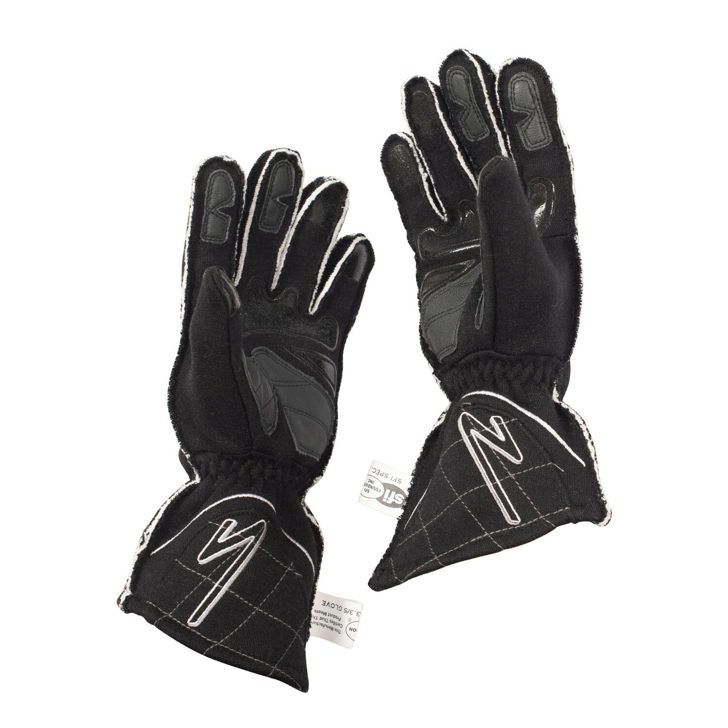 Zamp ZR-50 SFI 3.3/5 Small Black Race Driving Gloves Auto Racing RG10003S