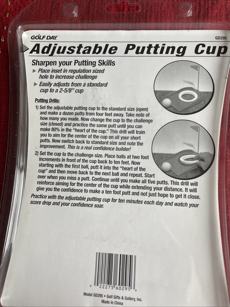 Adjustable Practice Putting Cup for Golf Indoor/Outdoor with Flag