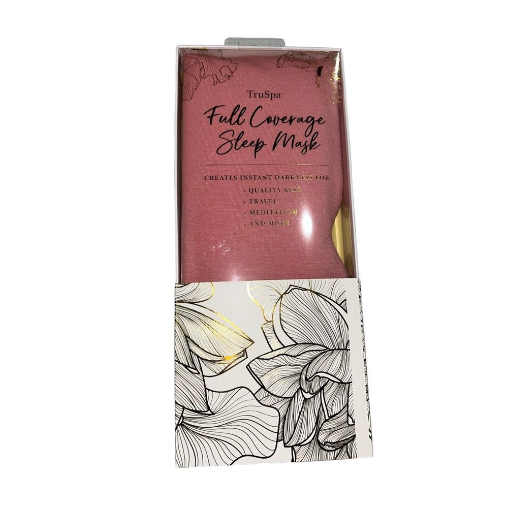 Truspa Full Coverage Sleep Mask Rose Pink Full Coverage NEW
