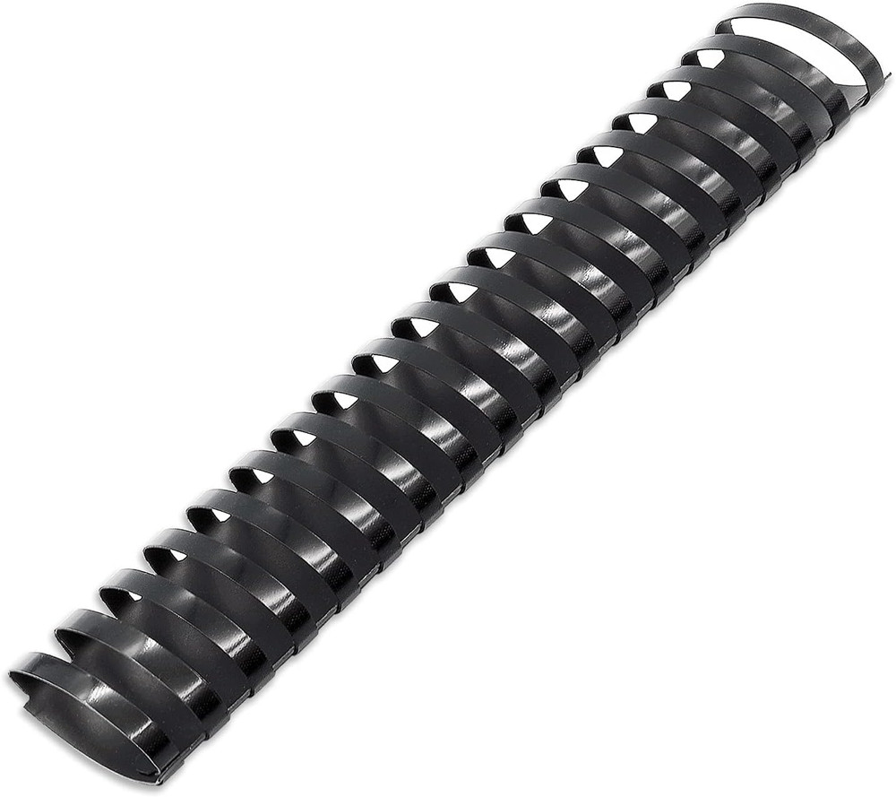 10 Pack Plastic Binding Comb Spines, 2 Inch Diameter, 450 Sheet Capacity, 19 Rin