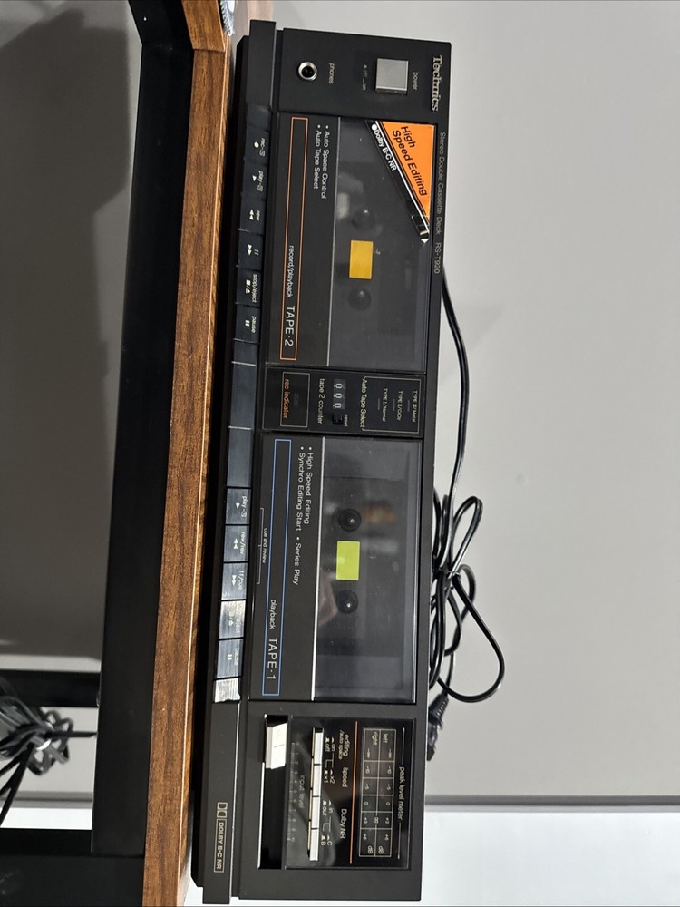 technics stereo double cassette deck RS-T920