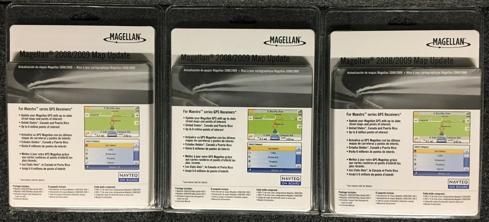 MAGELLAN 2008/2009 MAP UPDATE NAVTEQ ON BOARD