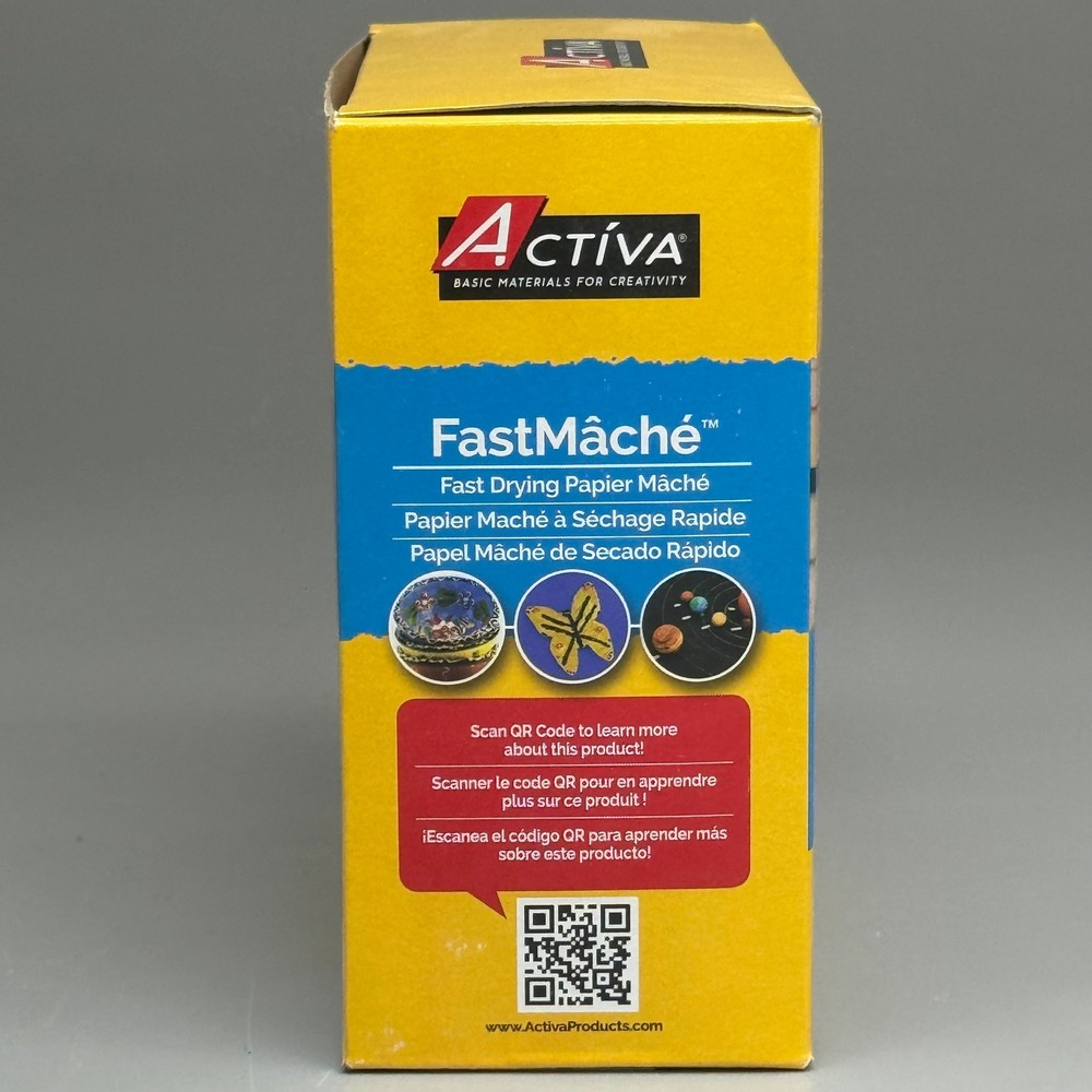 ACTIVA Basic Materials For Creativity FastMache Fast Drying Paper Mache 24oz Whi