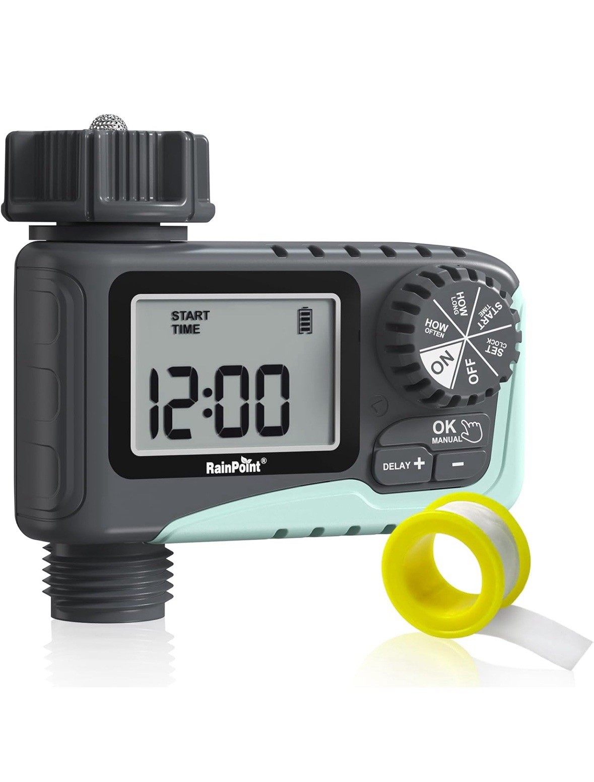 RAINPOINT Sprinkler Timer, Programmable Water Timer for Garden Hose, Outdoor Hos