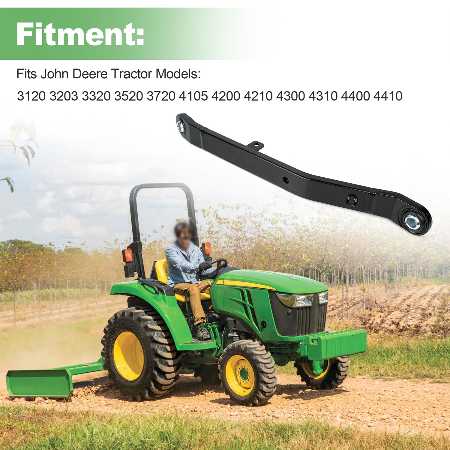 LVA18232 Pull Arm RH/LH for John Deere 4105, 4200, 4210, 4300, 4310, 4400, 4410