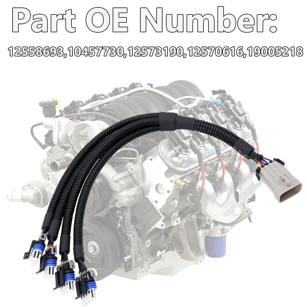 Ignition Coil Relocation Connector Wire Harness Compatible with Cadillac GMC ...