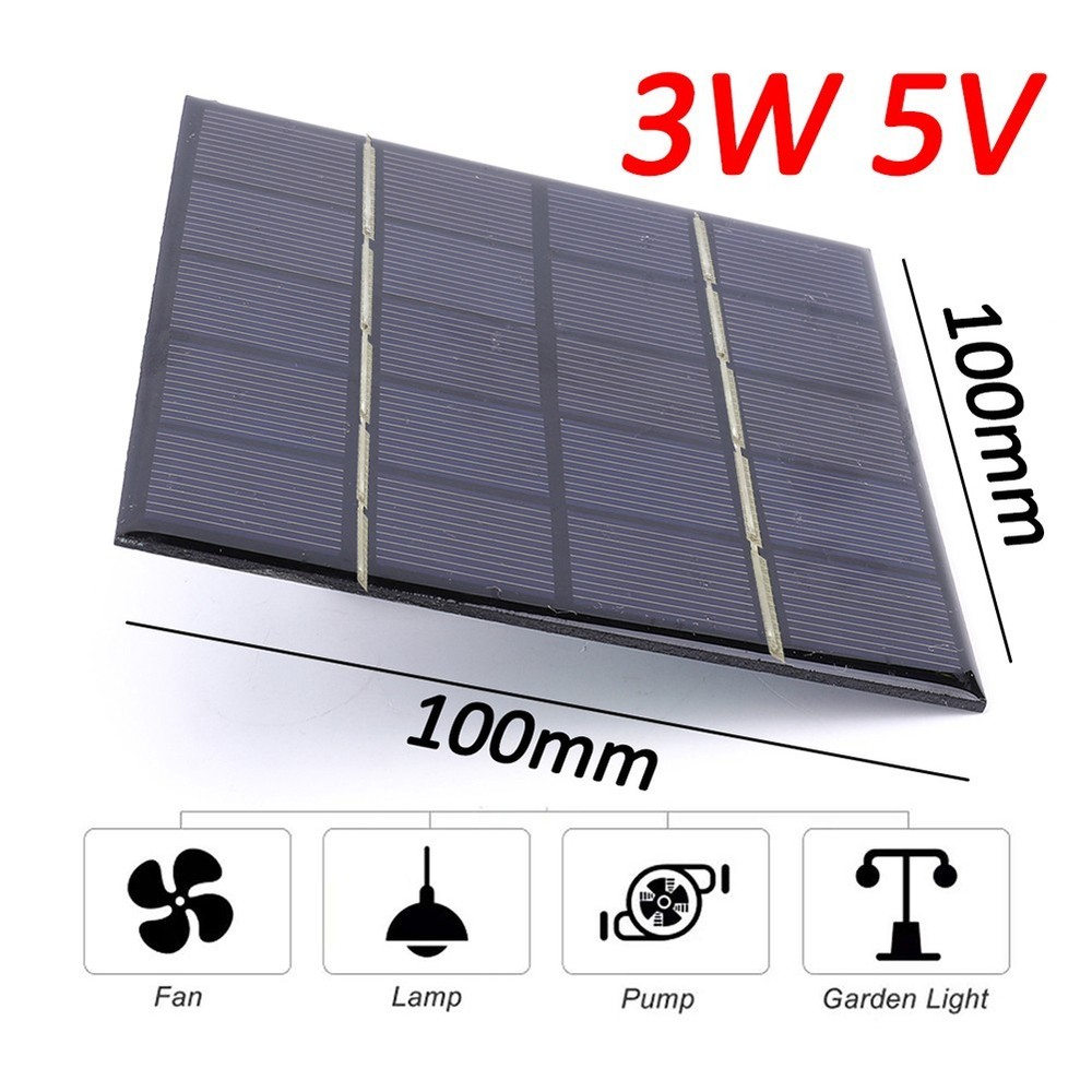 Outdoor Solar Panel 3W Solar Panel High Efficiency Low Light Performance