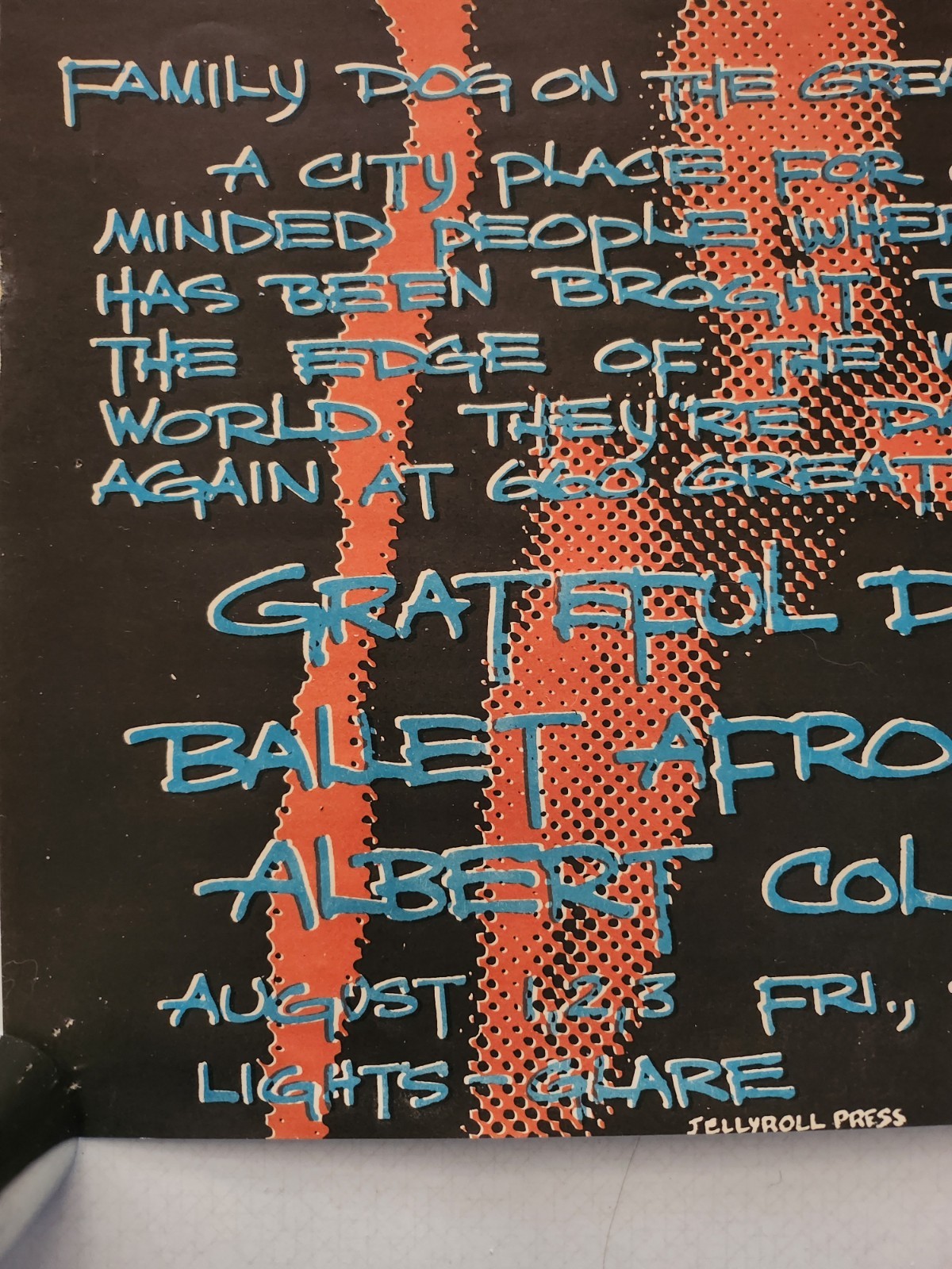 Original Grateful Dead Concert Poster For Family Dog on the Great Highway