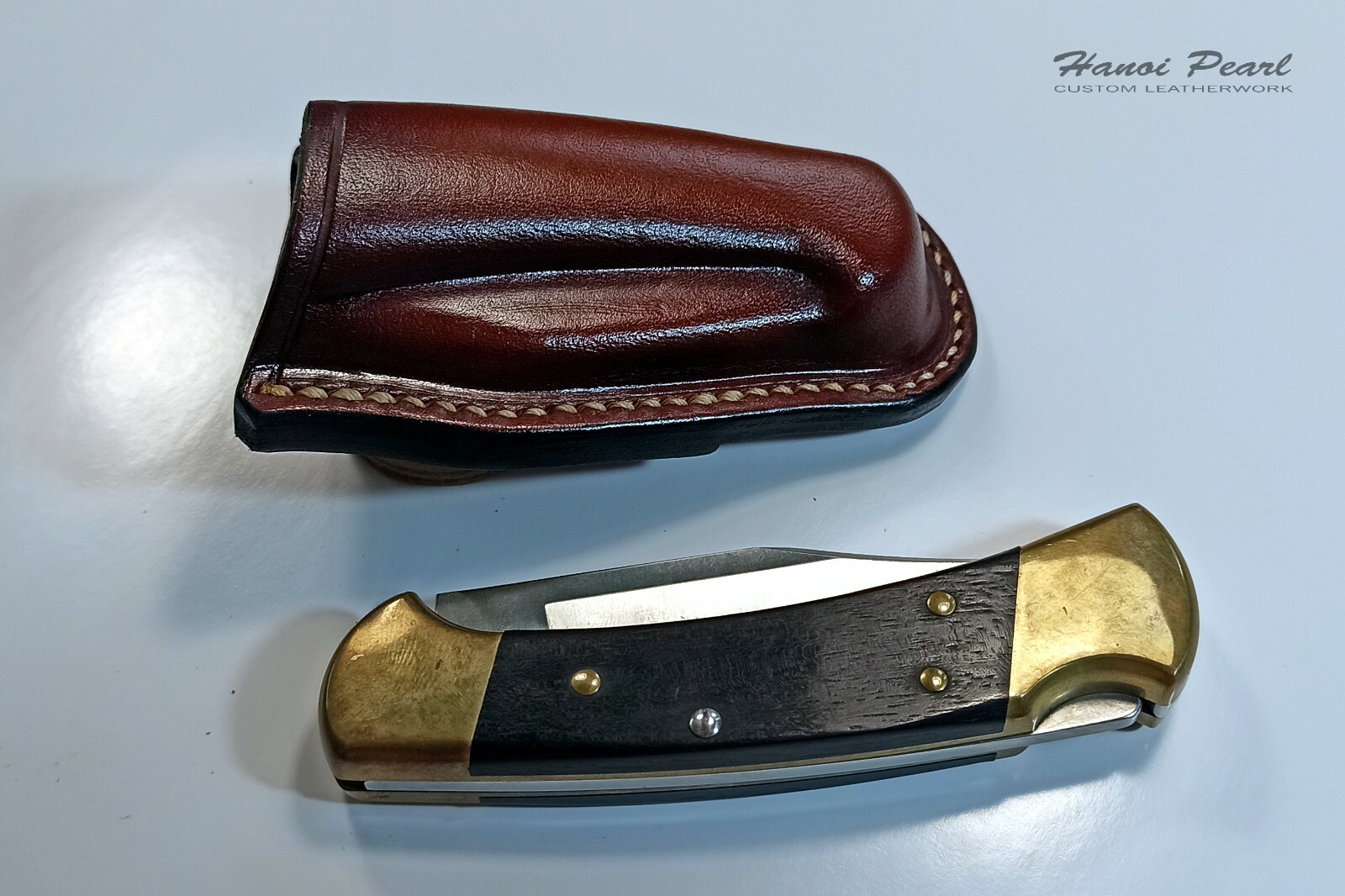 Buck 112 Ranger Sheath | Custom Cross Draw Scout Carry Leather Sheath