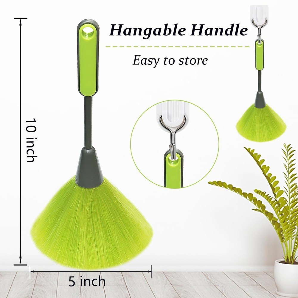 4 Pack 10" Small Microfiber Duster, Delicate Fluffy Microfiber Feather Duster...