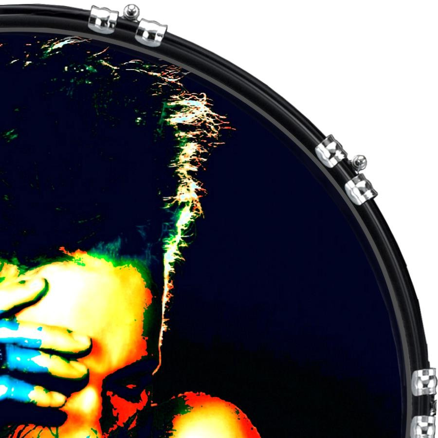 20" Custom Bass Kick Drum Front Head Graphic Graphical Psychedelic 2