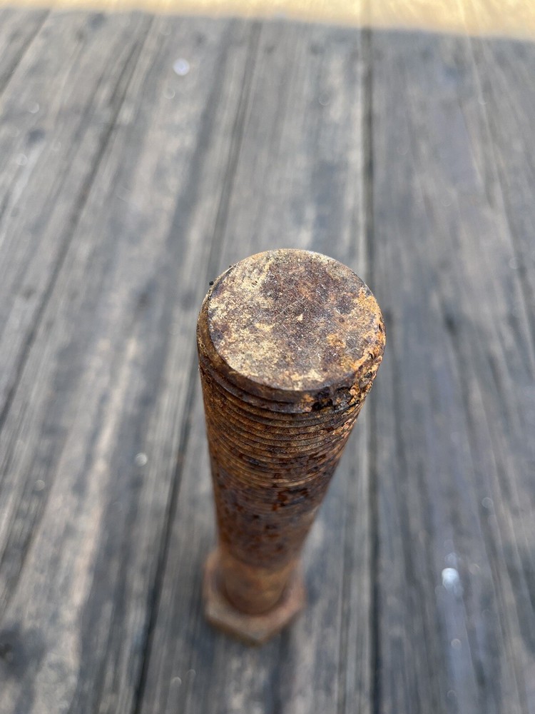 12" Tall Rusty Bolt, Rusty Metal Decor