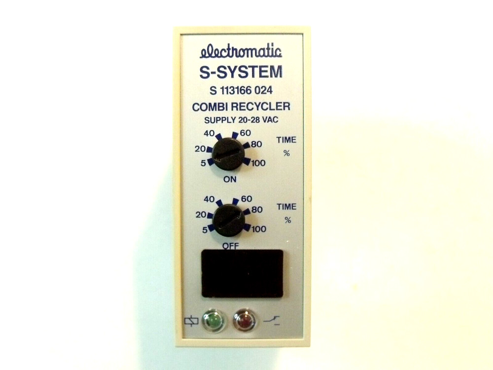 New Electromatic S 113166 024 S-System Combi Recycler Asymmetric Timer Module