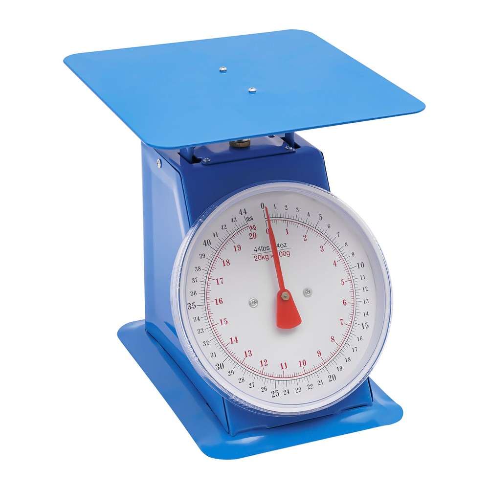 Portable Mechanical Dial Scale for Kitchen & Shop Use, 44 lbs Capacity