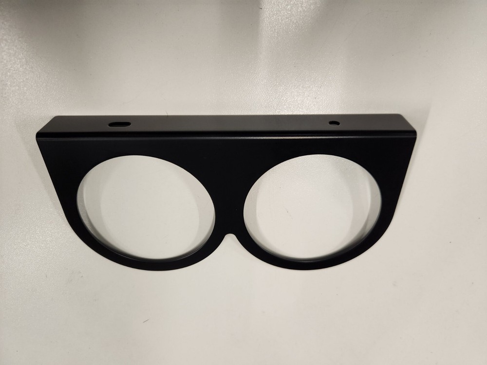2 Gauge Panel, 2 5/8" Black