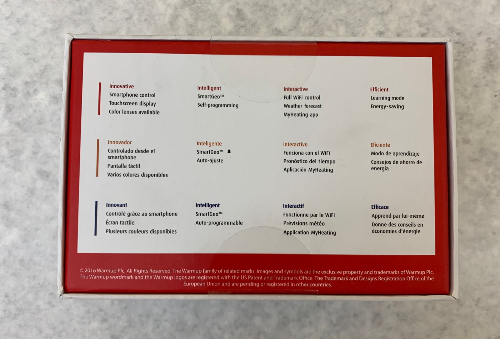 Warmup 4iE Smart WiFi Portrait Heated Floor Thermostat in White (4iE-V04-WH-01)