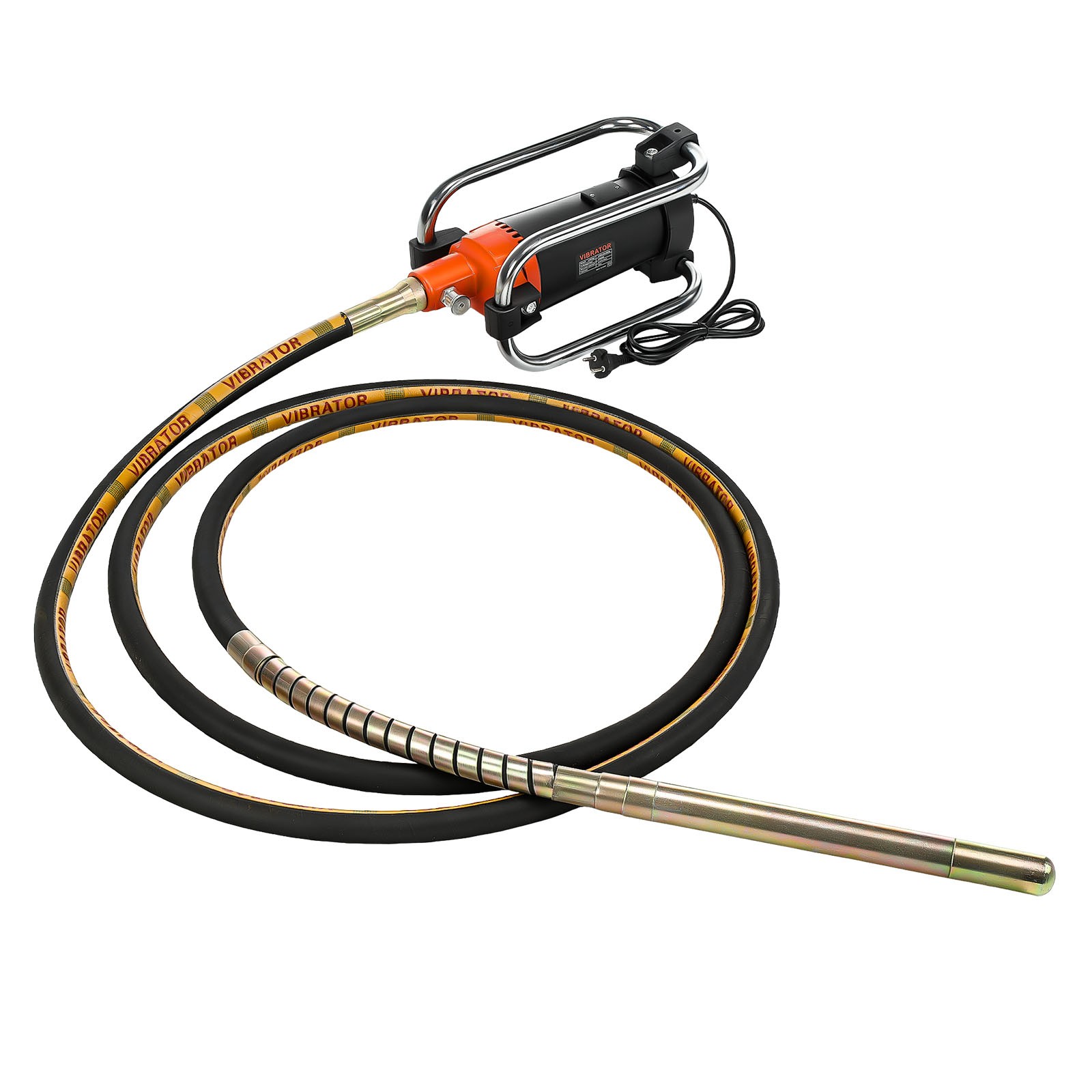 Electric Concrete Vibrator 2000W 14-3/4 feet Poker to Remove Air Bubbles 6m