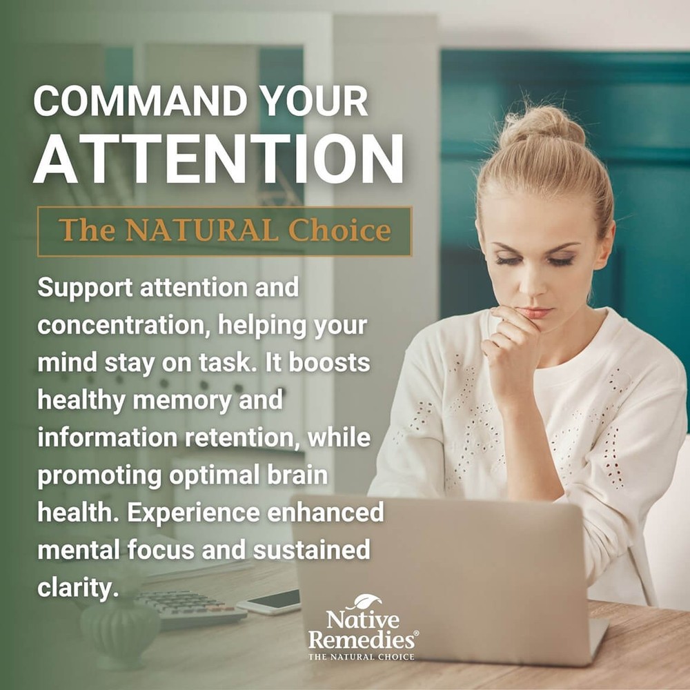Native Remedies Focus Formula for Concentration & Mental Focus
