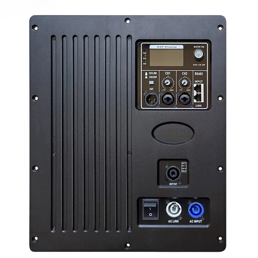 Amplifier Modules 4800W Class D Active Module Fan Cooling 4Ohms 1200W*4 ﻿