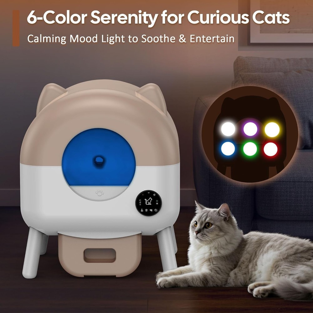 Self Cleaning Cat Litter Box, Extra Large Capacity Automatic Litter Box