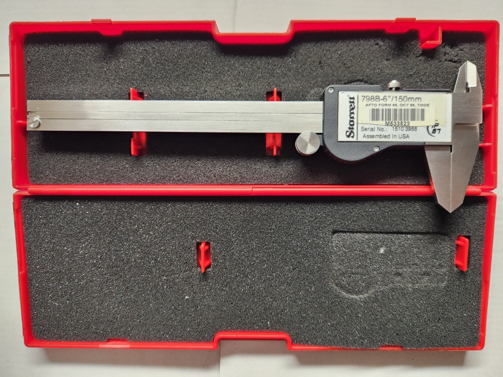 Starrett 798B-6/150 Digital Caliper, Stainless Steel, Battery Powered, EDP 12521
