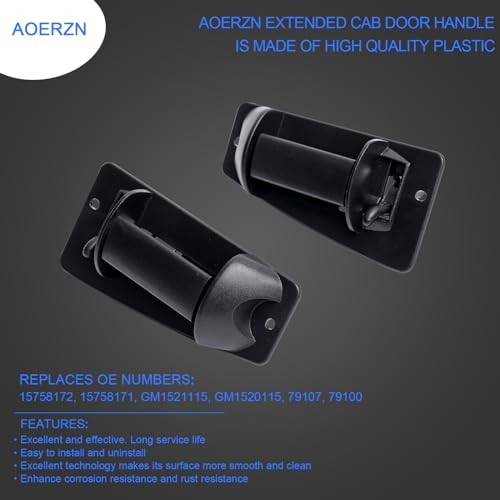 Premium Extended Cab Door Handle Rear Left Driver and Right Passgenger Side,