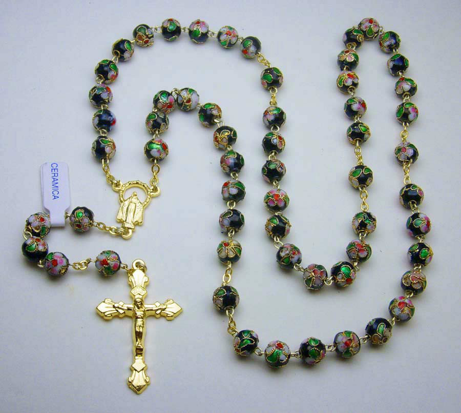Bassano Ceramic Rosary - Black