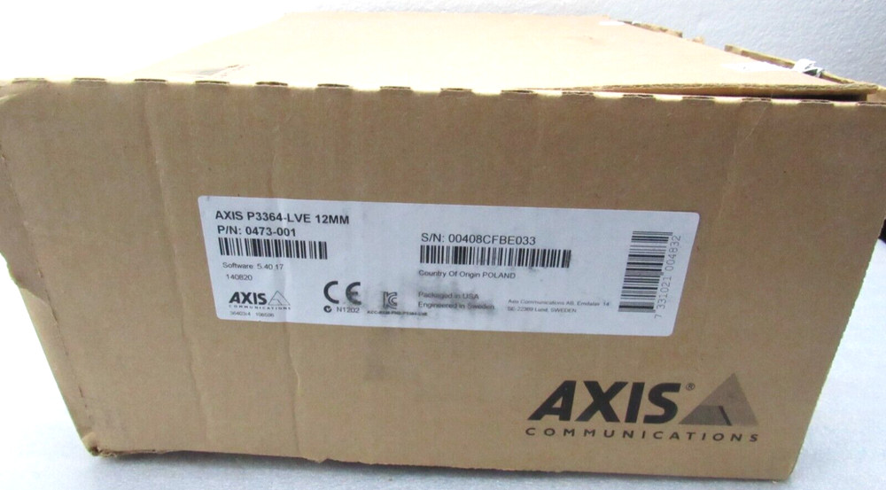 Axis P3364-LVE Network Camera 0473-001 [CTKC]