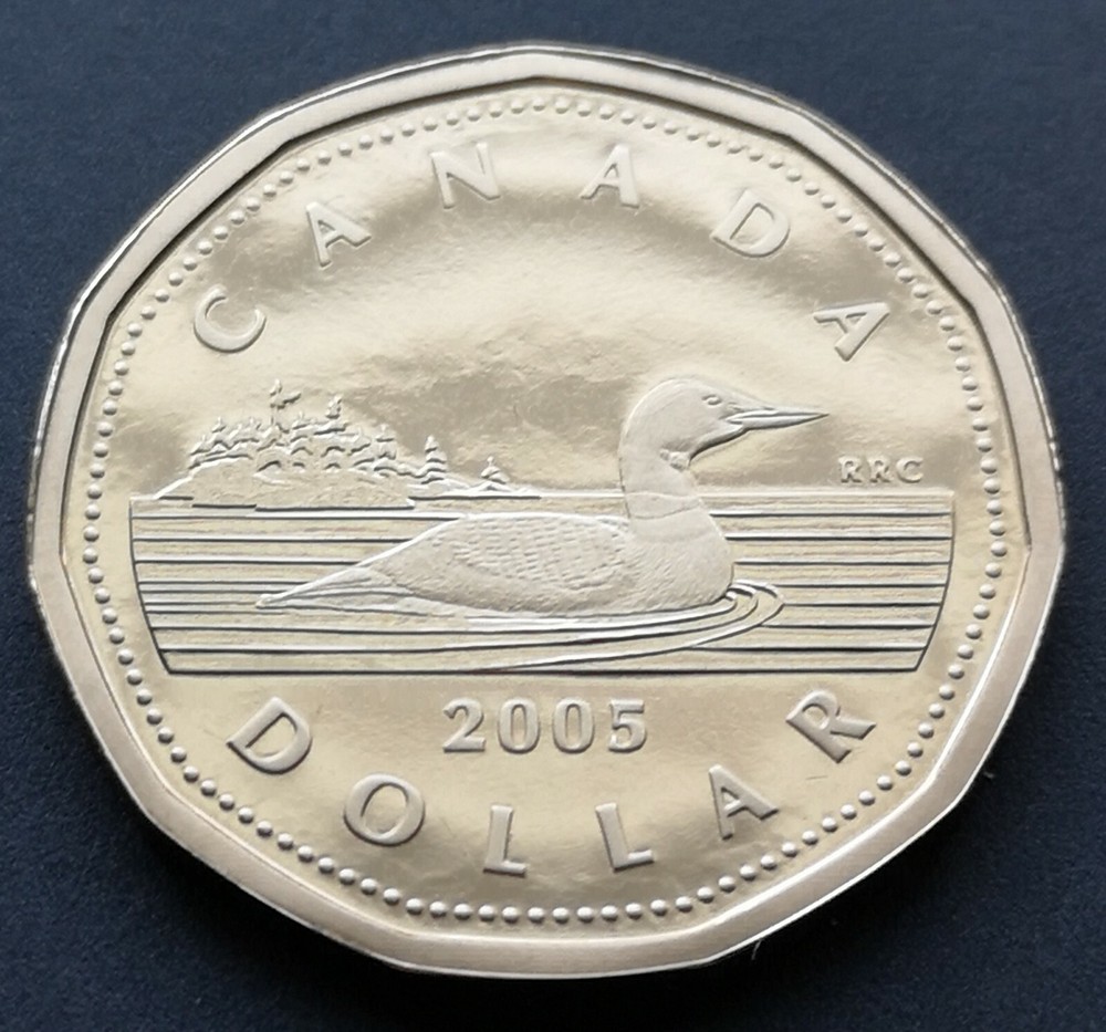 ***  CANADA  LOONIE  2005  ***  PROOF  ULTRA  HEAVY  CAMEO ***