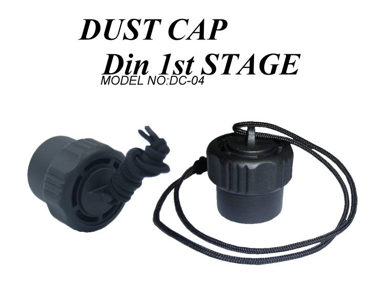 Scuba Diving Regulator First Stage Dust Cap with Attachment String, DIN