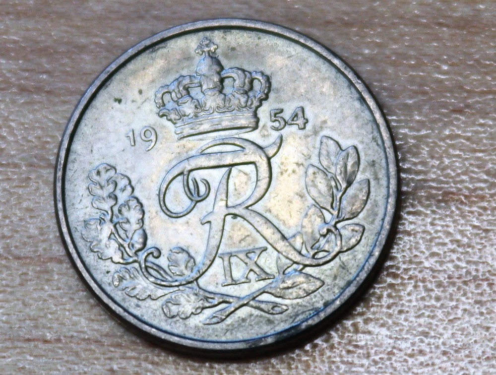1954 Denmark 10 Ore