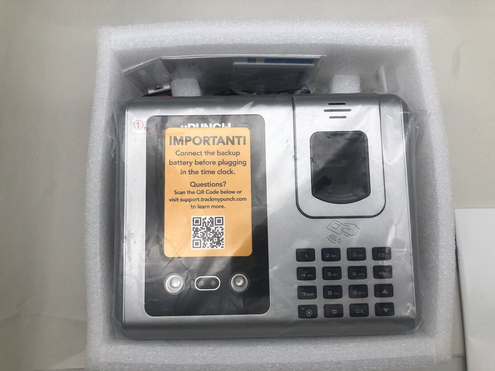 uPunch MK3000 Face & Fingerprint Terminal Recognition Time Clock... *READ DESC..