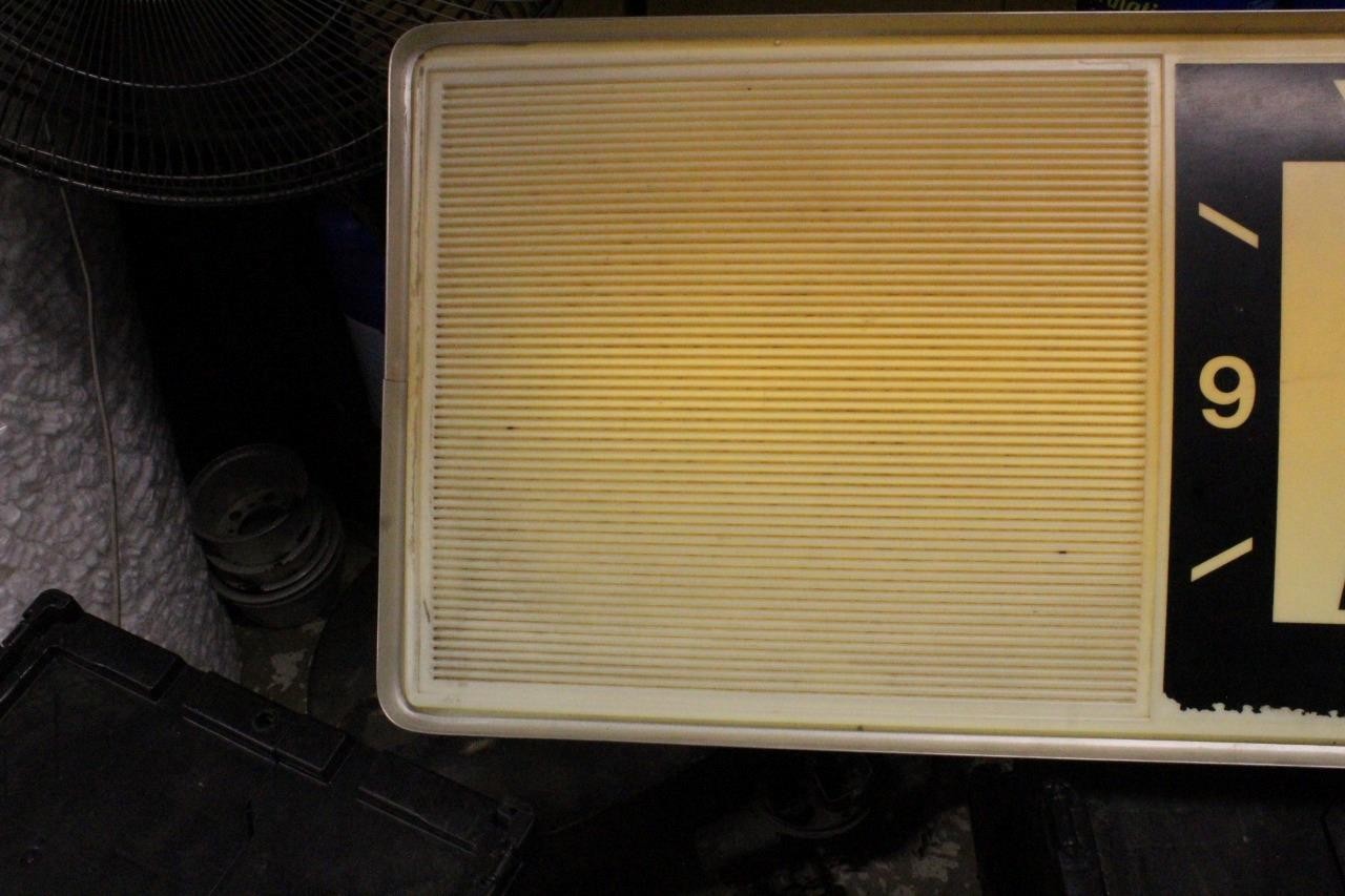 Vintage 1970s Harley Davidson AMF #1 Clock Menu Board Sign Sportster Chopper