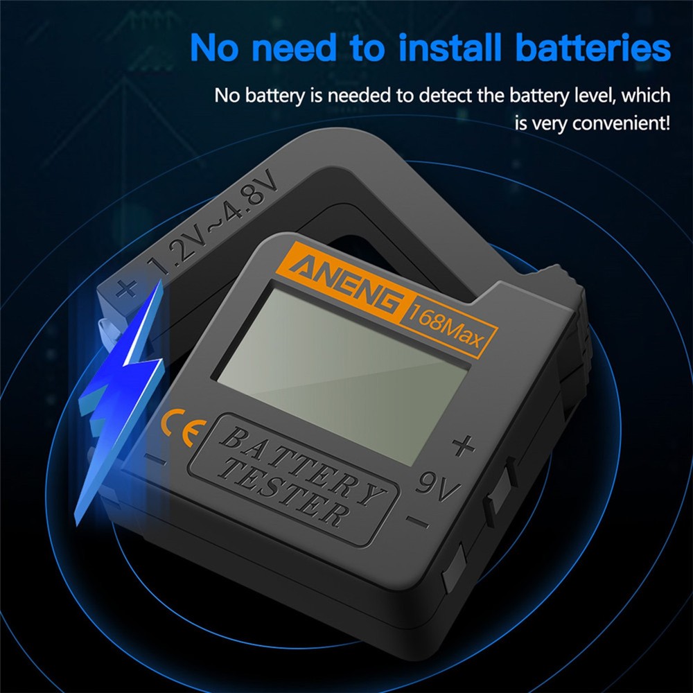Battery Tester 9V AA AAA Button Cell Universal LCD Digital Display Battery Teste
