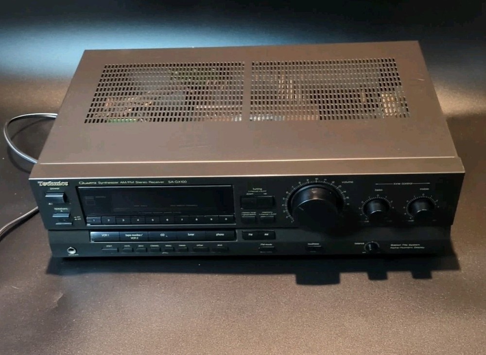 Technics Receiver Synthesizer SA-GX100 Working, Quartz, A/B Speaker