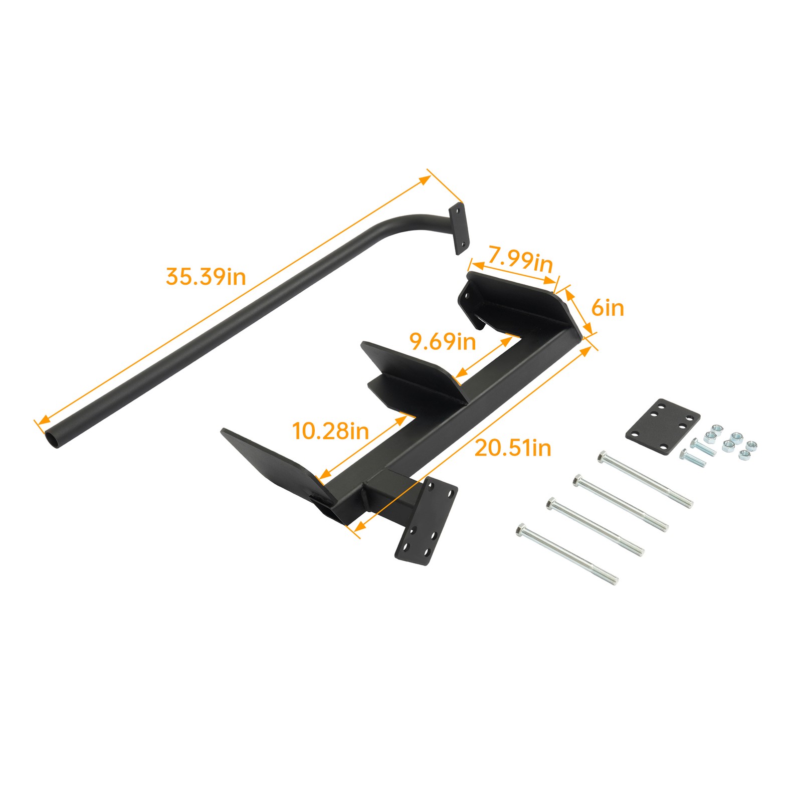 3-Step Boat Trailer Steps 460 lbs Side Mount Step For Universal Bass Boat