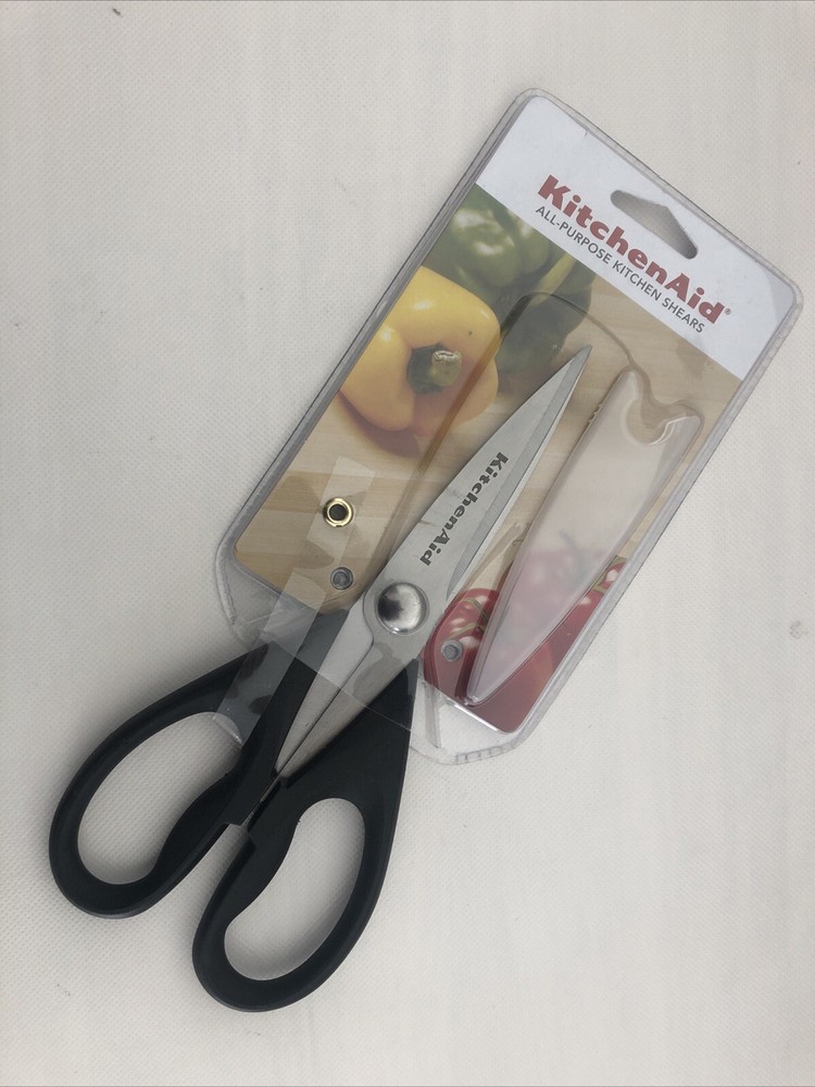 New KitchenAid Black Kitchen All-Purpose Shears Sciossors with Cover