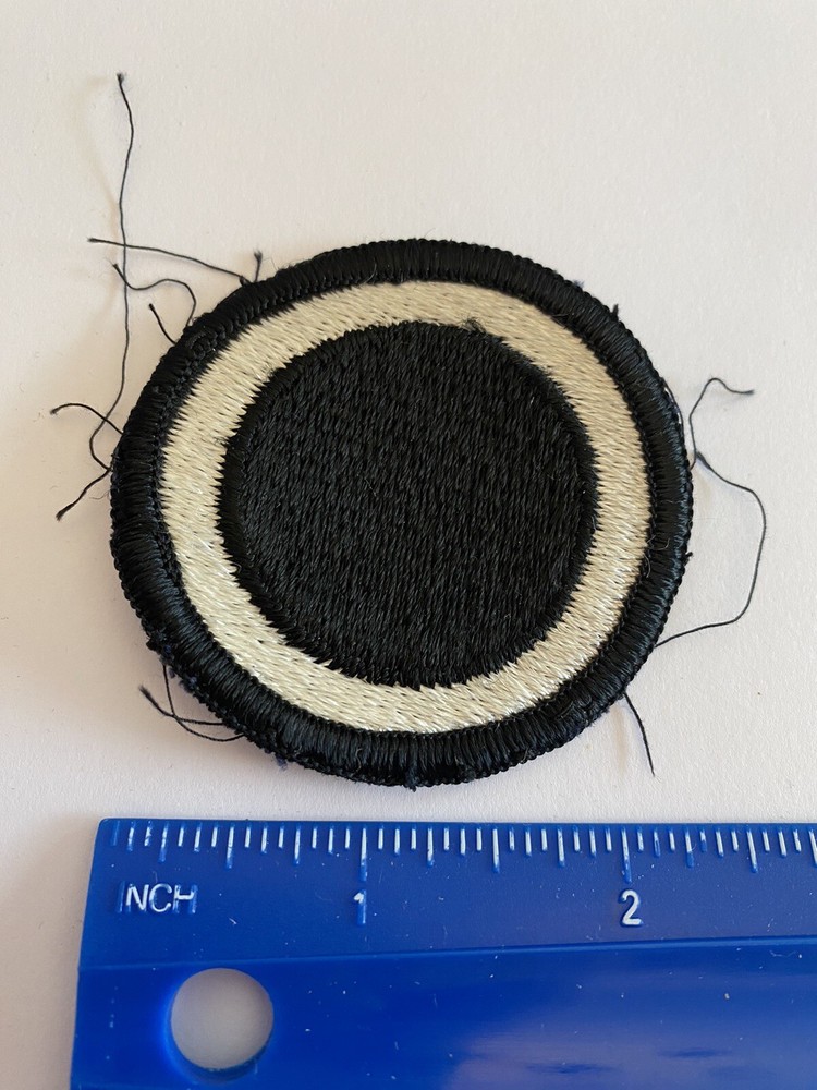 US Army 1st Corps White Black Circle INV5462
