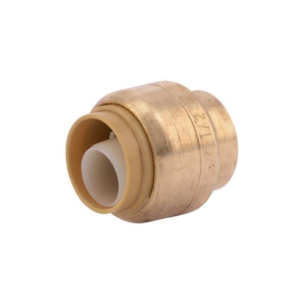 Sharkbite 1/2In Push To Connect Brass End Cap