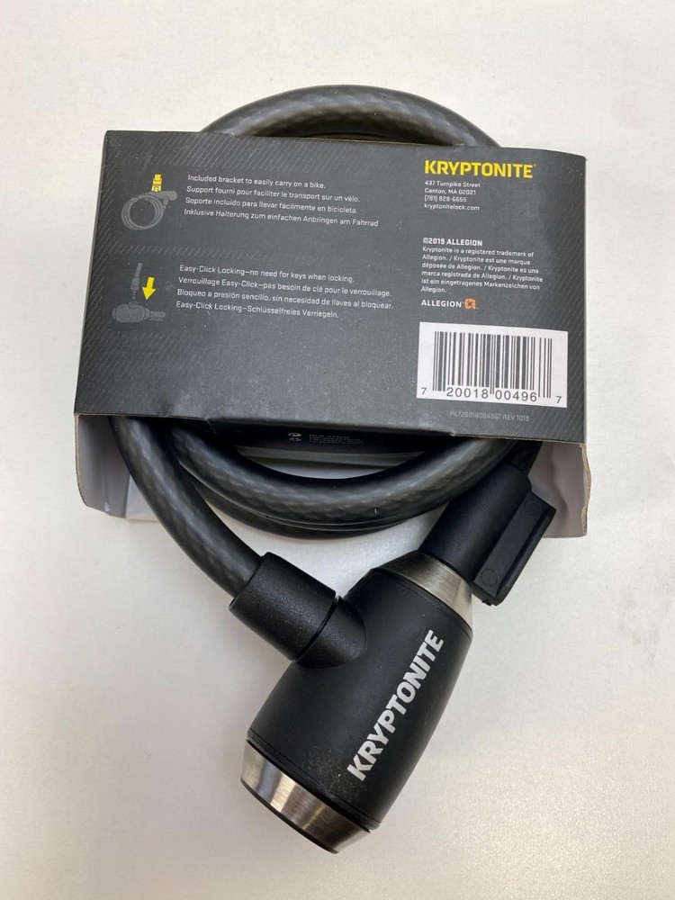 Kryptonite KryptoFlex 1218 Key Cable LOCK 6'
