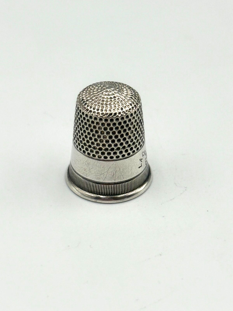 Antique Larkin Sterling Silver Thimble, C. 1916