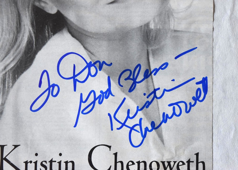 Kristin Chenoweth Hand Signed Picture