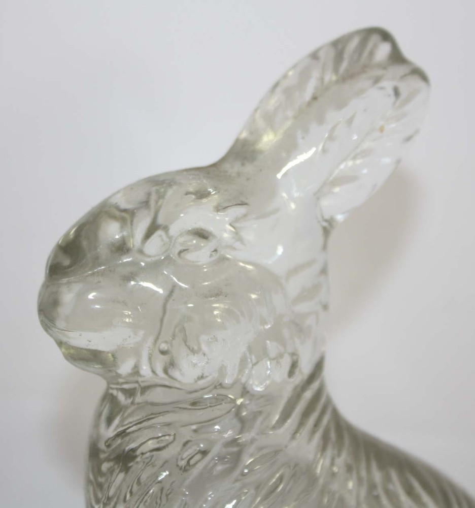 VERY COOL FIGURAL GLASS CANY CONTAINER ??