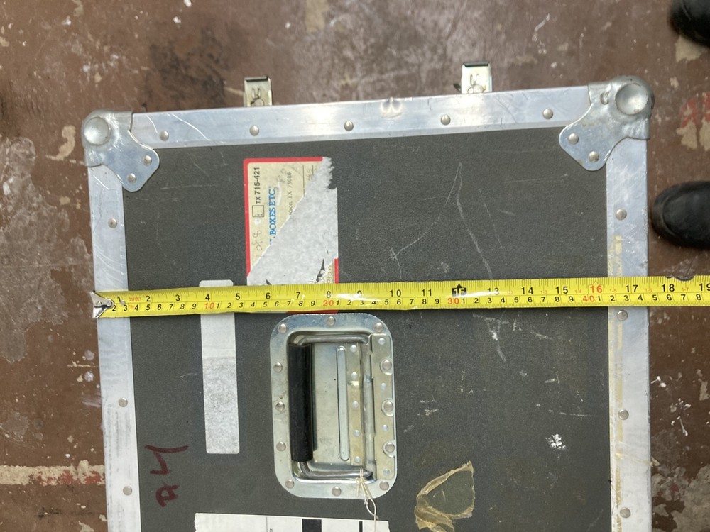 MPO Large Black Durable Flight & Road Style Trunk Case