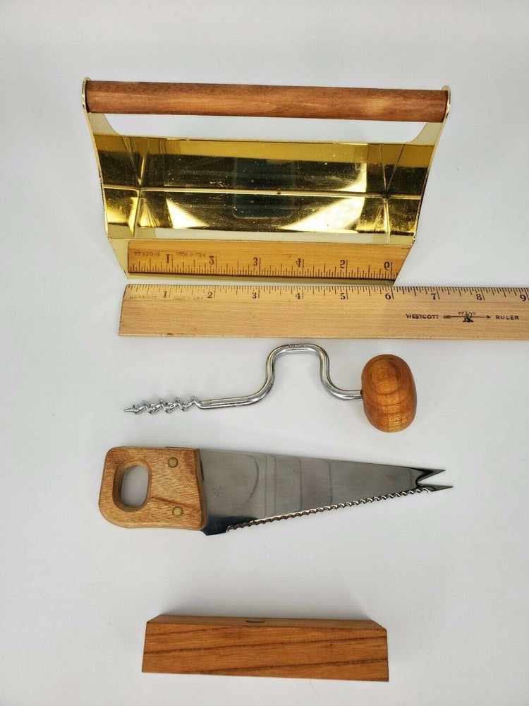 Carpenter Tools Bar Set With Caddy by Braggi, 4 Pc