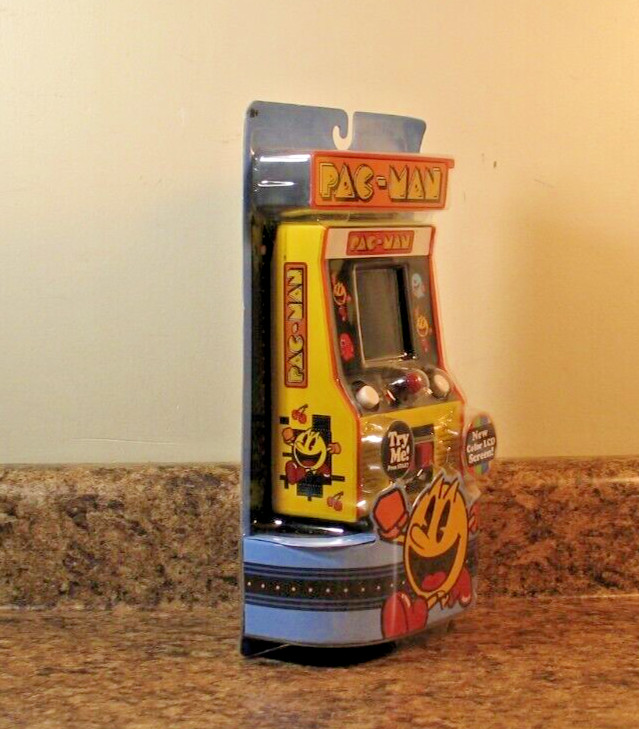 Pac-Man Color LCD Retro Mini Arcade Classics Game By Basic Fun NEW