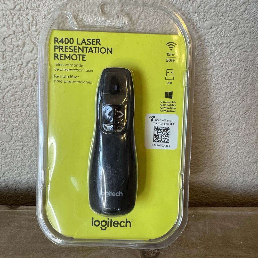 Logitech R400 Laser Presentation Remote NIB